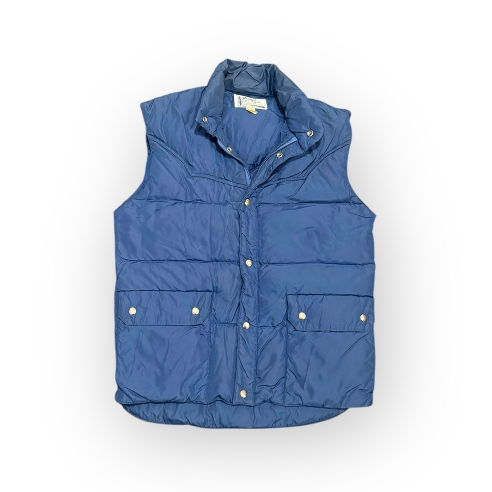 Vintage 70s-80s Rainer Sportswear Men's Down Puffer Vest Snap Front Sz M - Picture 5 of 9